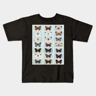 BUTTERFLY COLLECTION MATCHBOX SERIES BUTTERFLIES BOTANICAL GARDEN Kids T-Shirt